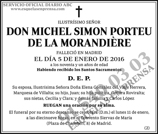 Michel Simon Porteu de la Morandière